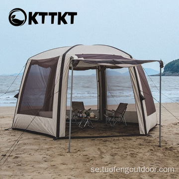 Utomhus camping hexagonal kupol rymlig pergola